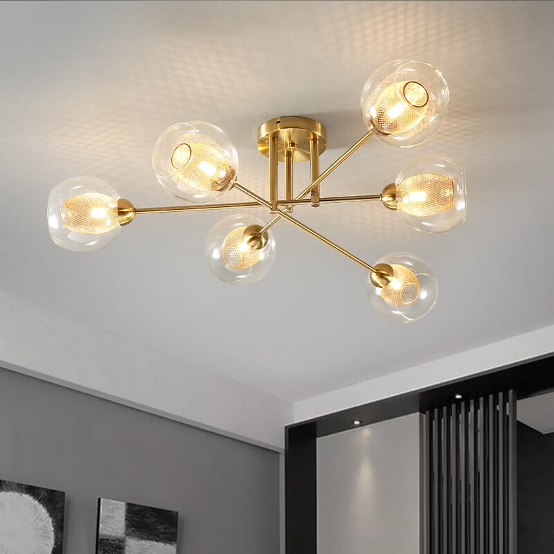 Valentina Modern LED Kronleuchter Metall Glas Esszimmer Schlafzimmer