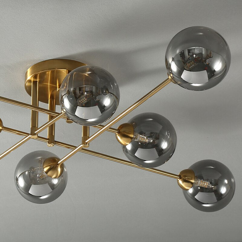 Valentina Modern LED Kronleuchter Metall Glas Esszimmer Schlafzimmer