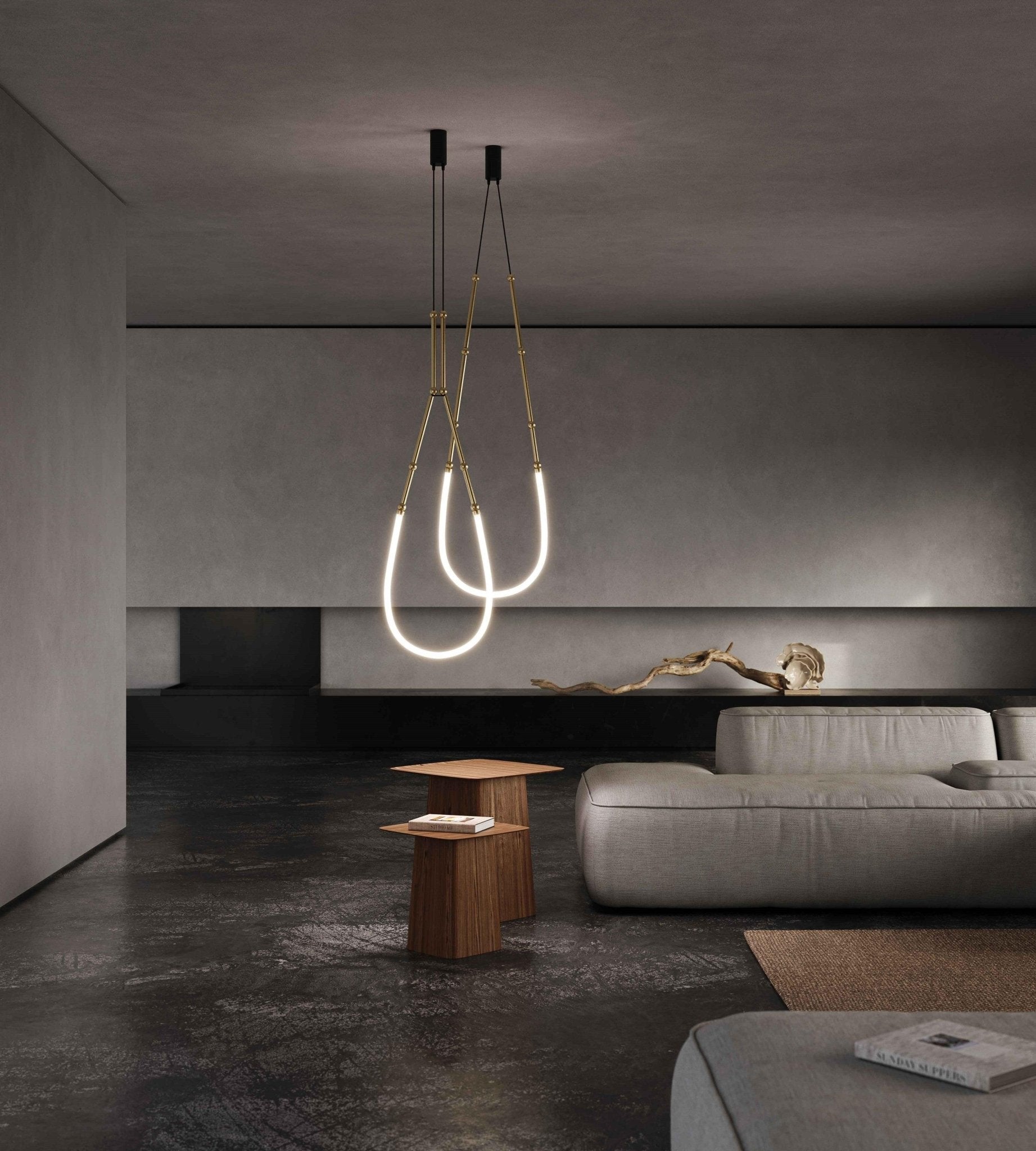 Lustra Kronleuchter Leda LED Flexibel Modern Skulptural-Letslighting