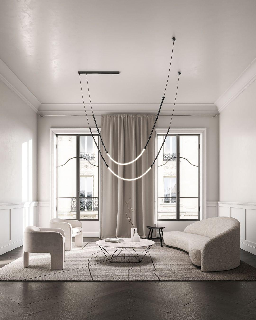 Lustra Kronleuchter Leda LED Flexibel Modern Skulptural-Letslighting