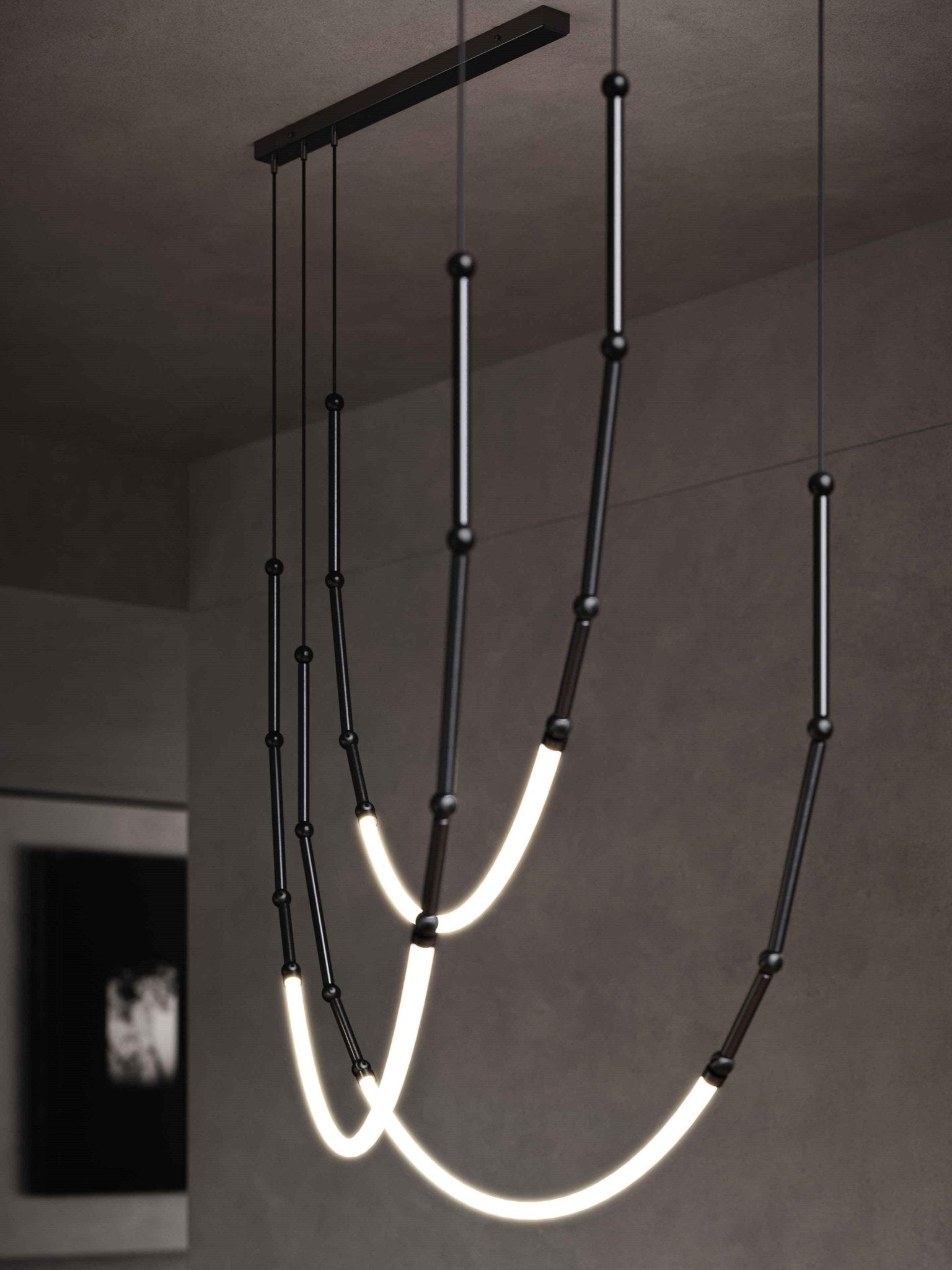 Lustra Kronleuchter Leda LED Flexibel Modern Skulptural-Letslighting