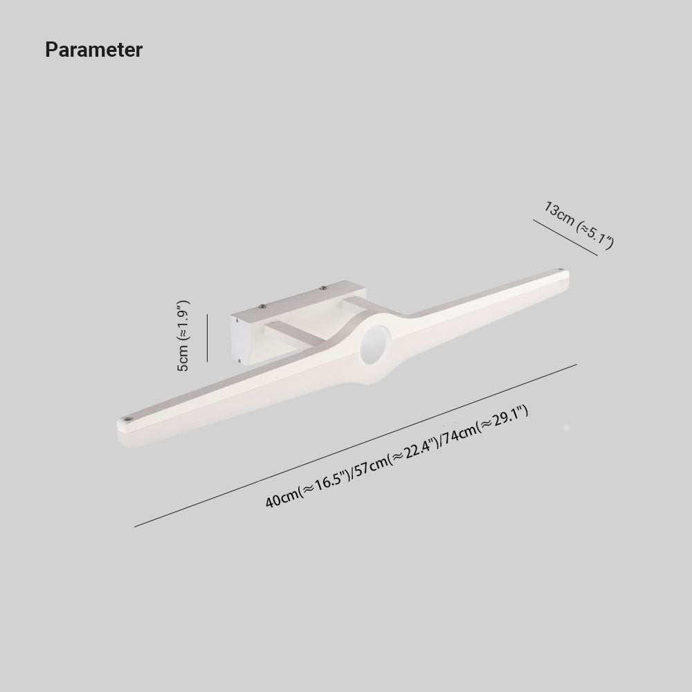 Arisha Dekorative Modern LED Wandleuchte Schwarz/Weiß Badezimmer Metall/Acryl