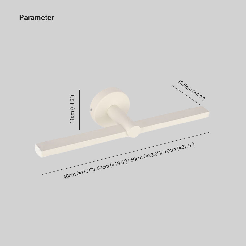 Arisha Modern Linear LED Spiegelfront Wandleuchte Silber Badezimmer Acryl&Metall