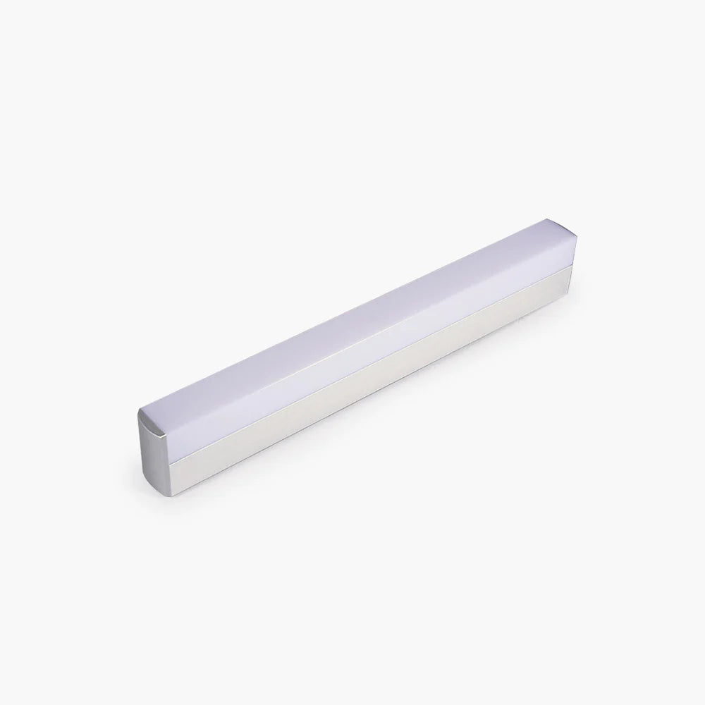 Arisha Modern Rechteckig Acryl Spiegel Front Vanity Wandleuchte, Weiß