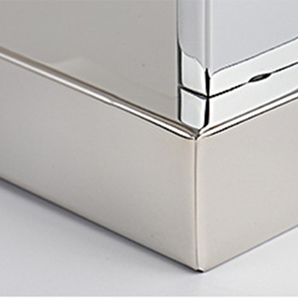 Arisha Modern Square LED Wandleuchte Silber Bade/Wohnzimmer Metall&Acryl