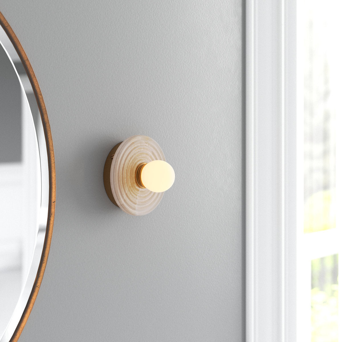 Syraean Modern Minimalist Alabaster Glass Wall Lamp - Letslighting