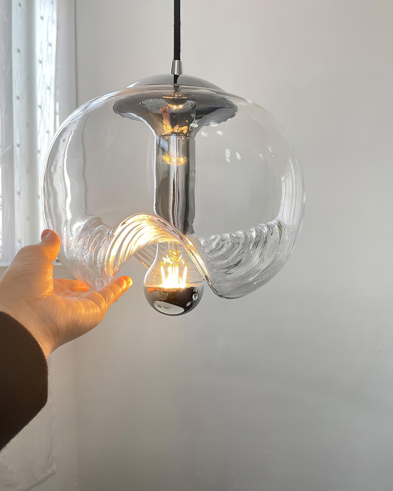 Fivelle Pendelleuchte Modern Glas Mit Warmem Bernstein-Letslighting
