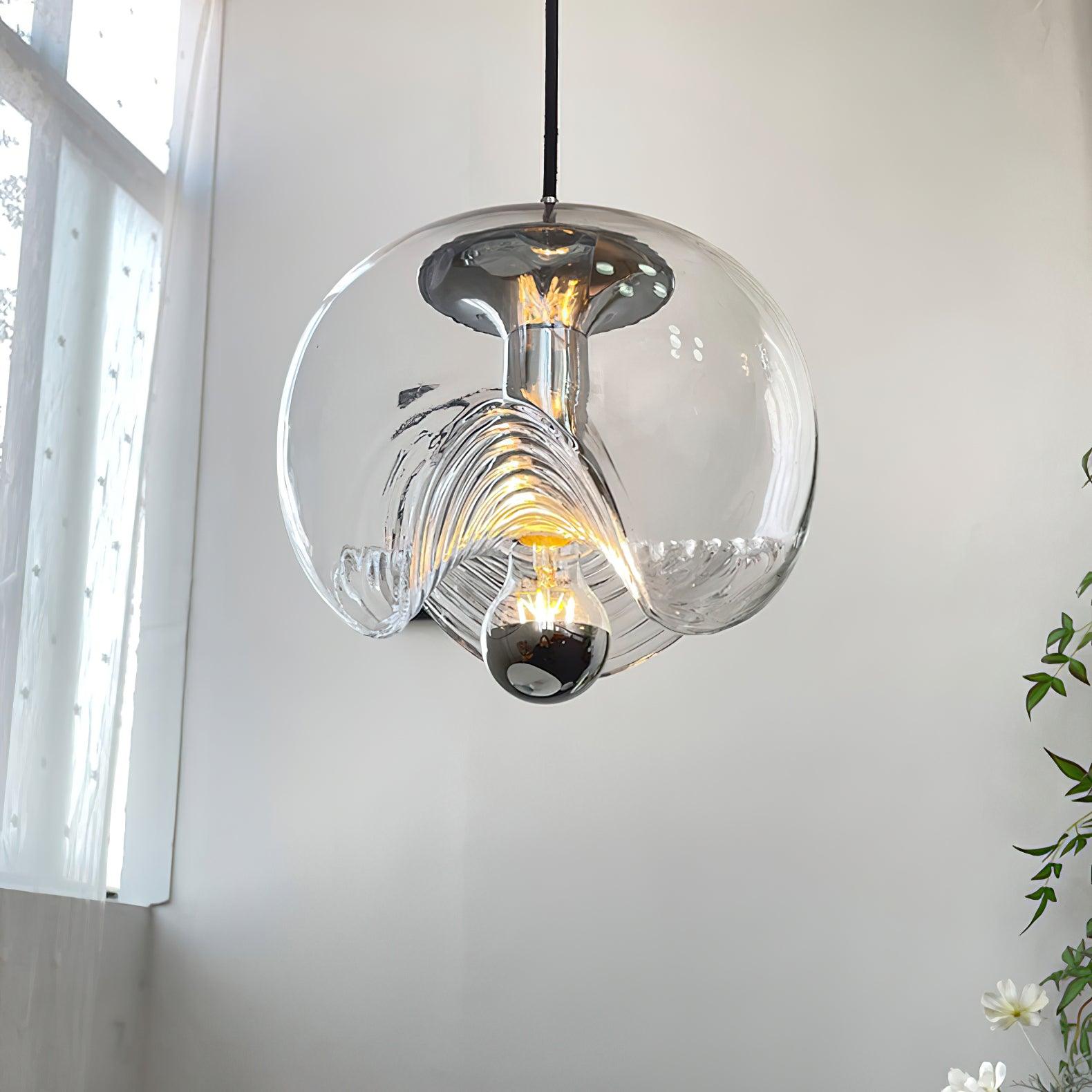 Fivelle Pendelleuchte Modern Glas Mit Warmem Bernstein-Letslighting