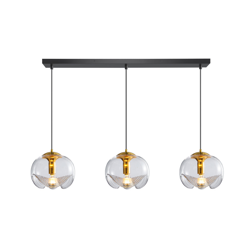 Fivelle Pendelleuchte Modern Glas Mit Warmem Bernstein-Letslighting