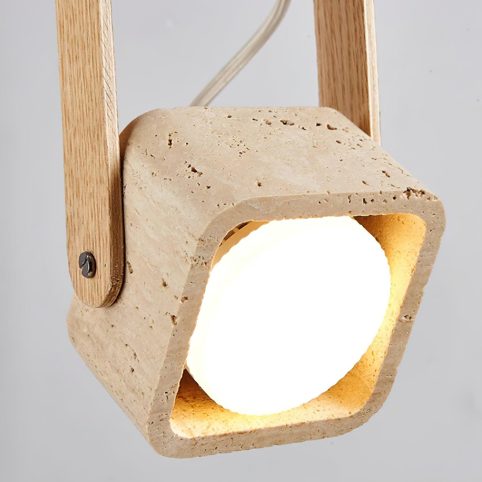 Cesta Pendant Light Square Yellow Travertine - Letslighting