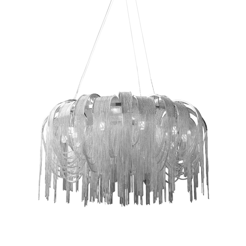 Lustra Kronleuchter Geschichtete Kette Nickel Luxus-Letslighting