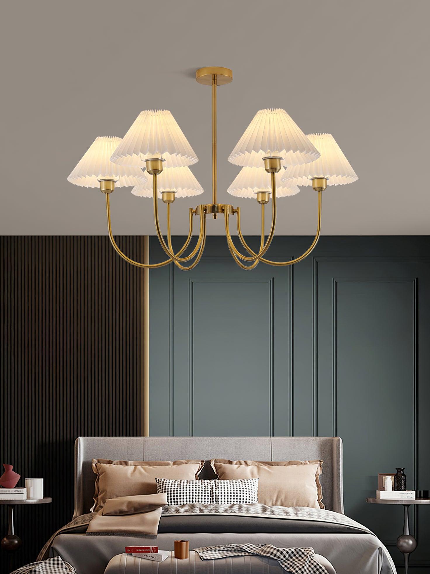 Lenore Pleated Chandelier - Blowlighting