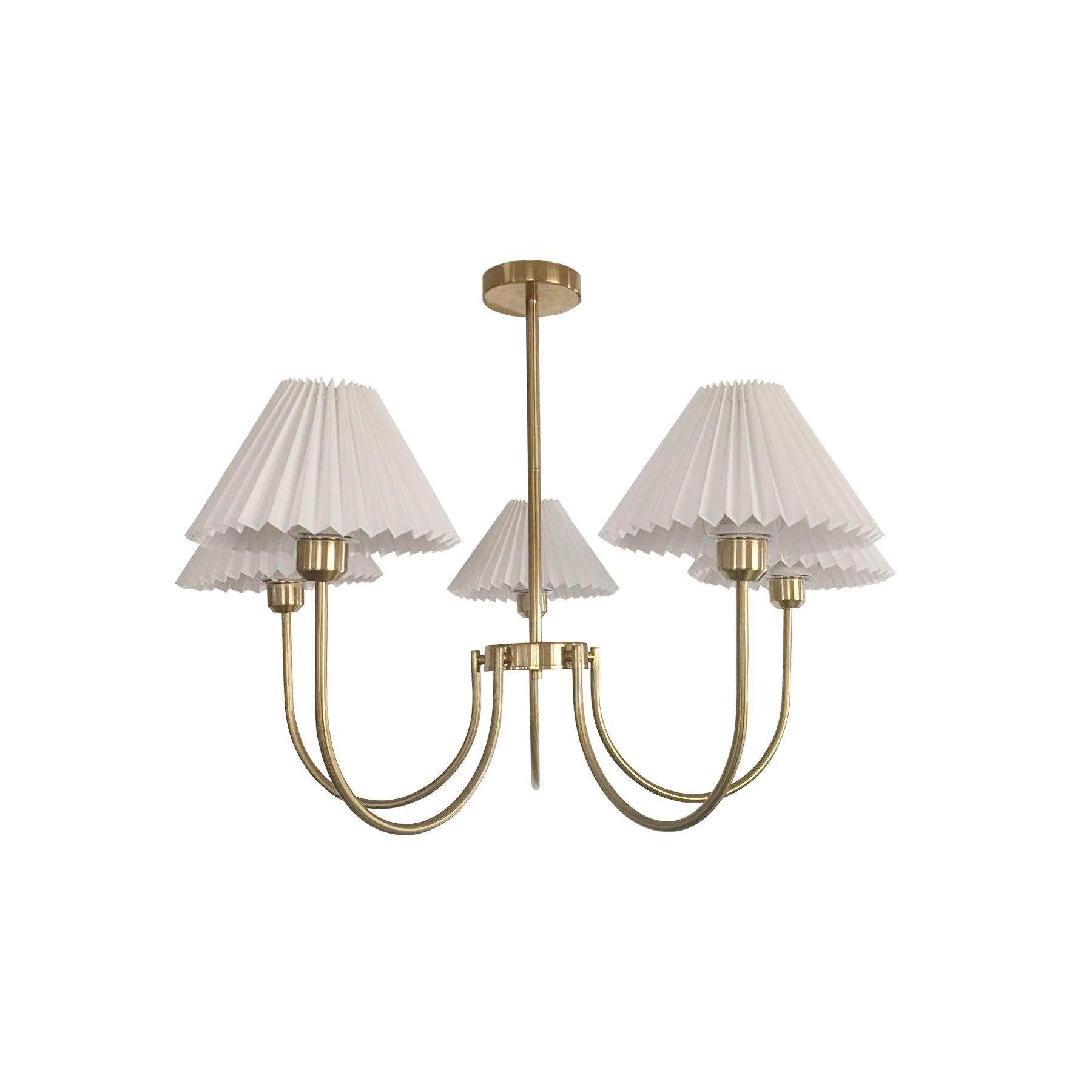 Lenore Pleated Chandelier - Blowlighting