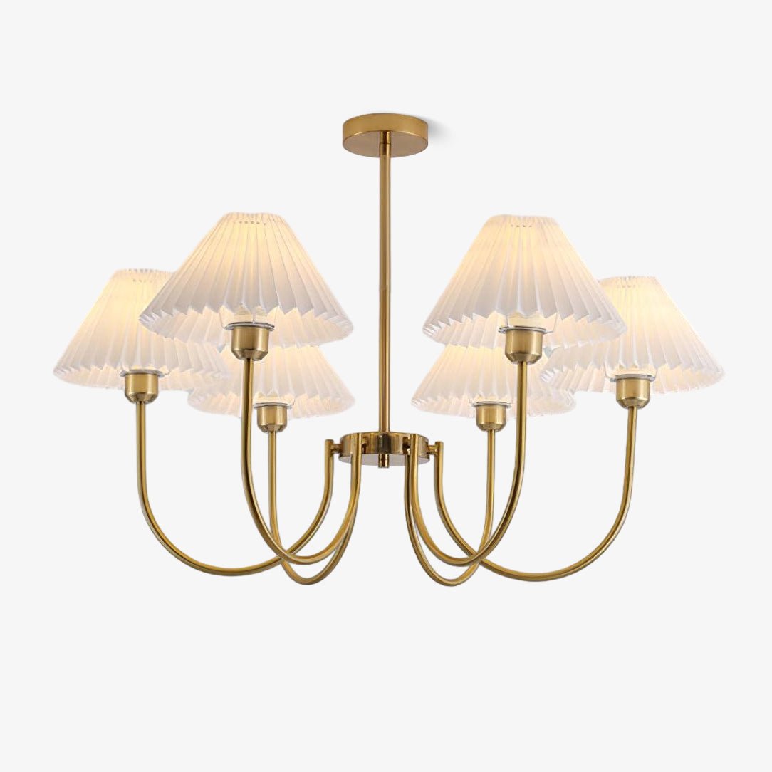 Lenore Pleated Chandelier - Blowlighting