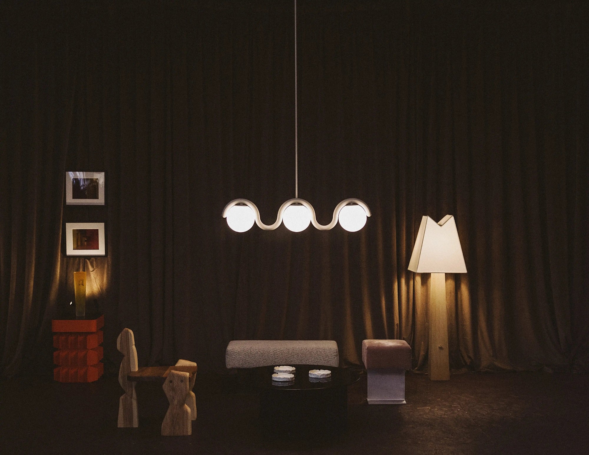 Citheis Linear Glas Kronleuchter-Letslighting