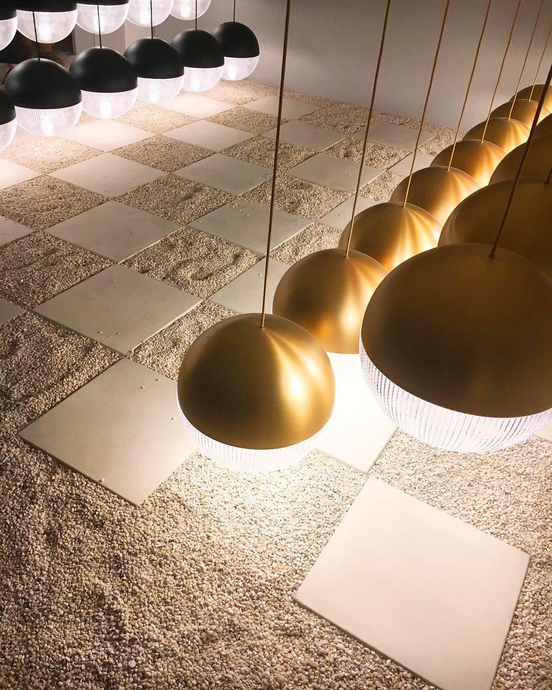 Solara Pendelleuchte Messing Glas Modern-Letslighting
