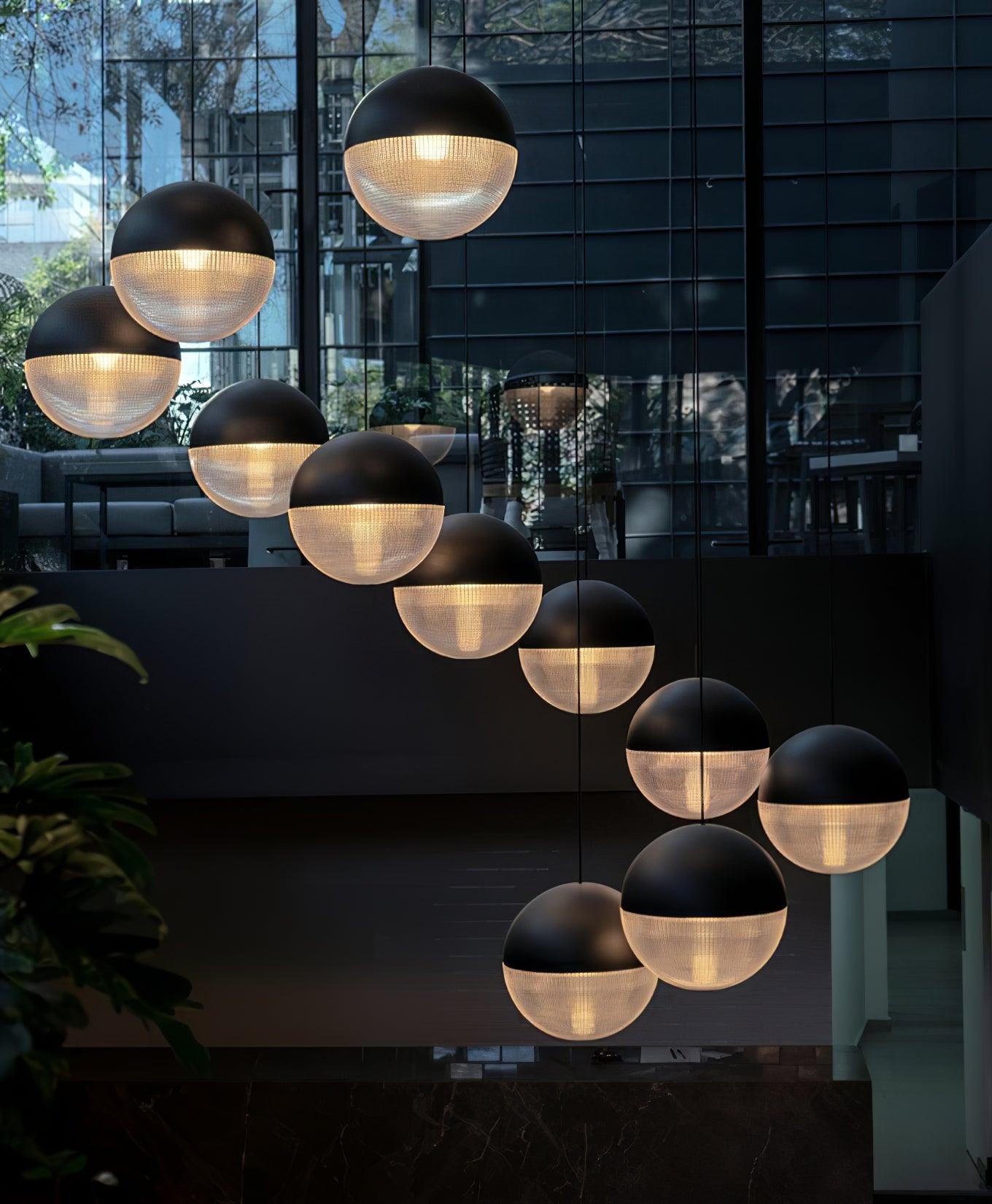 Solara Pendelleuchte Messing Glas Modern-Letslighting