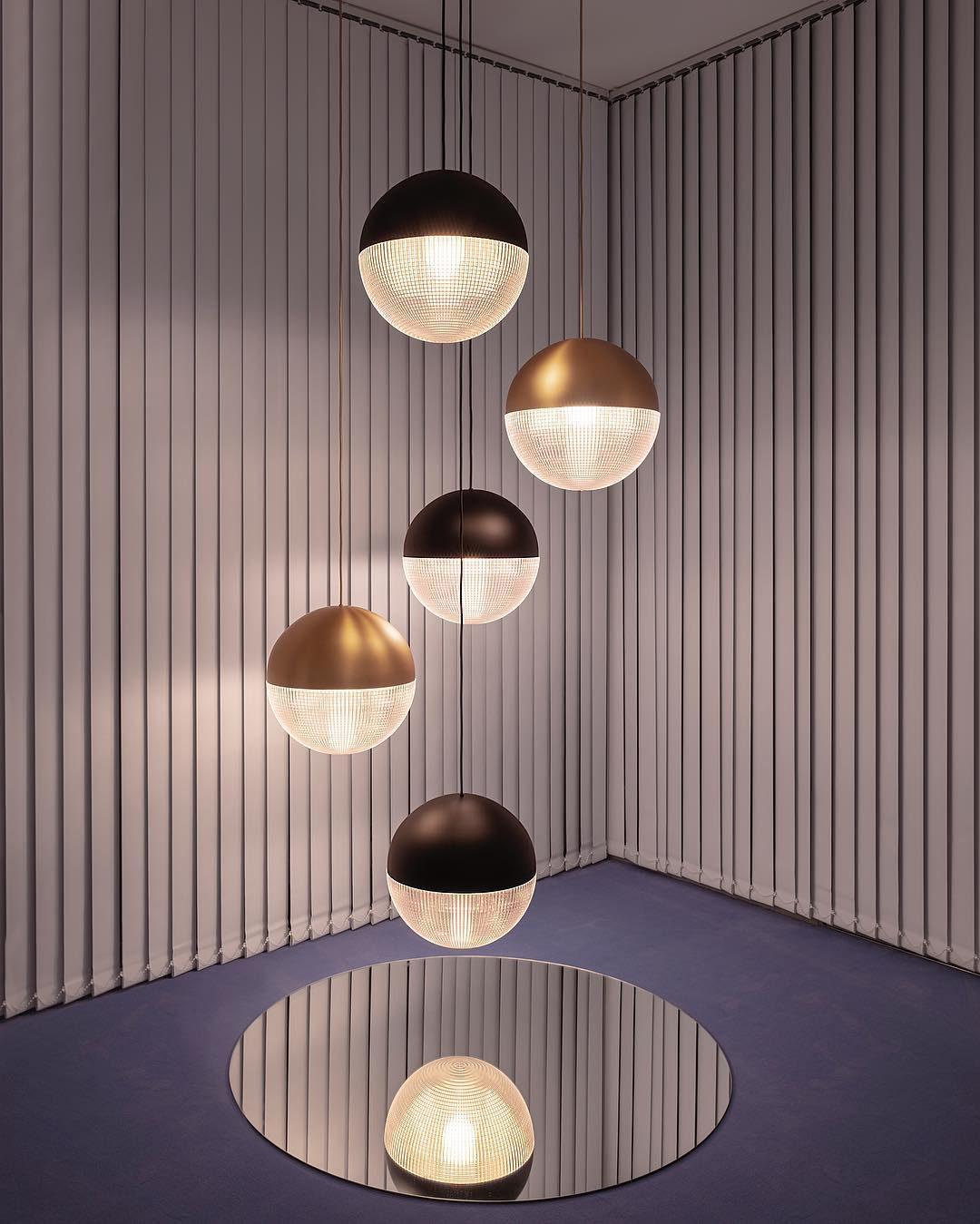Solara Pendelleuchte Messing Glas Modern-Letslighting