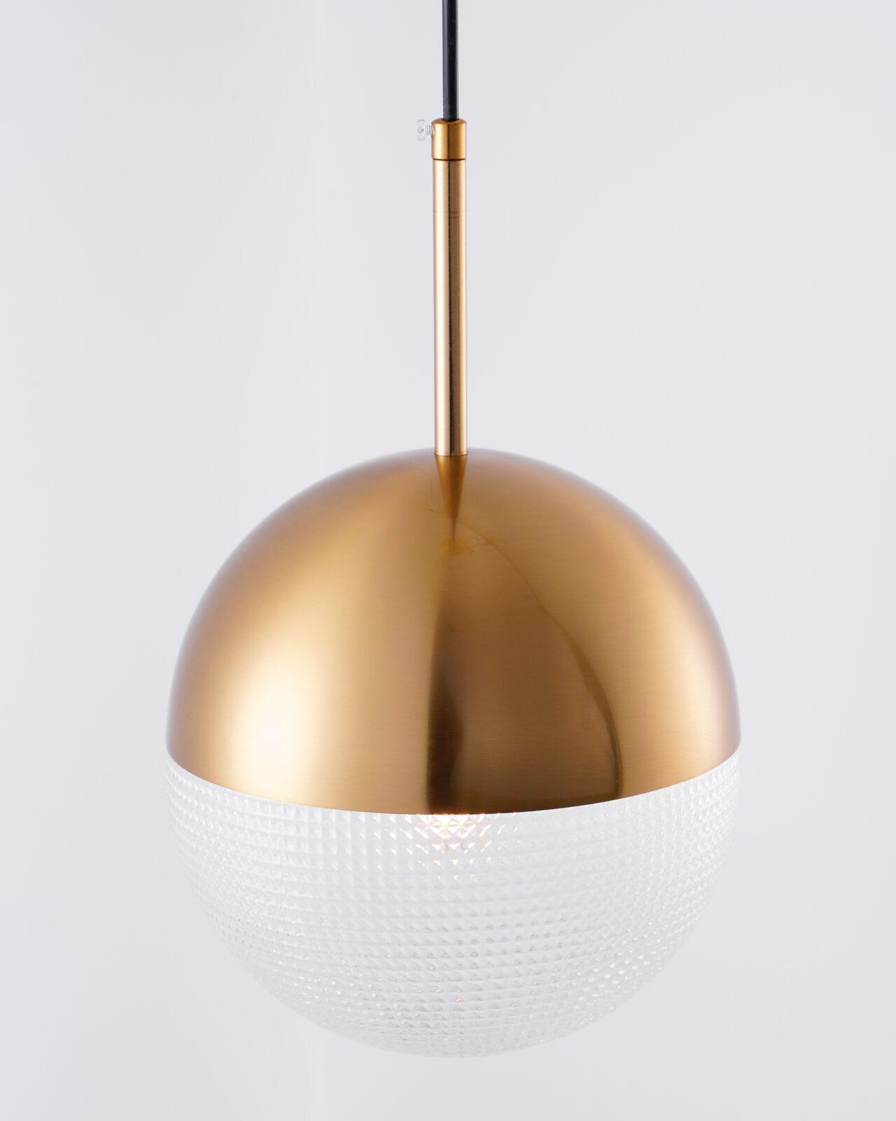 Solara Pendelleuchte Messing Glas Modern-Letslighting