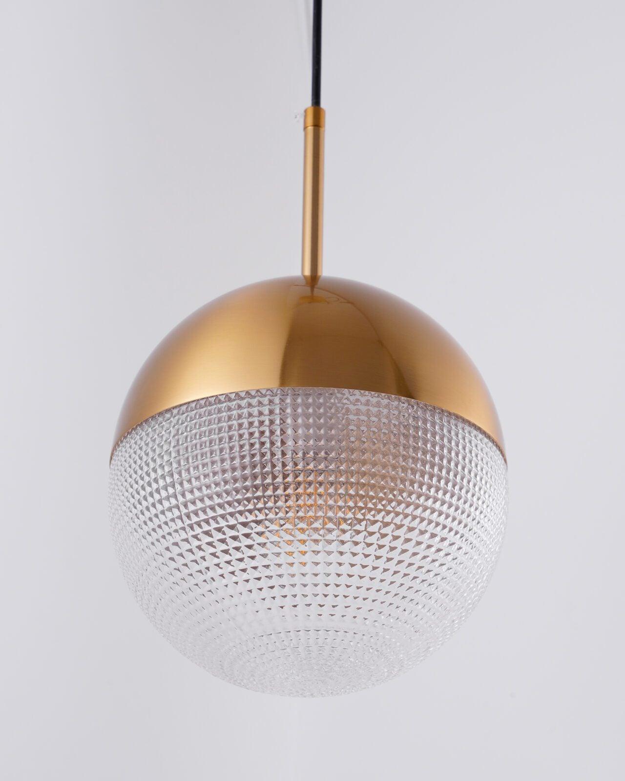 Solara Pendelleuchte Messing Glas Modern-Letslighting
