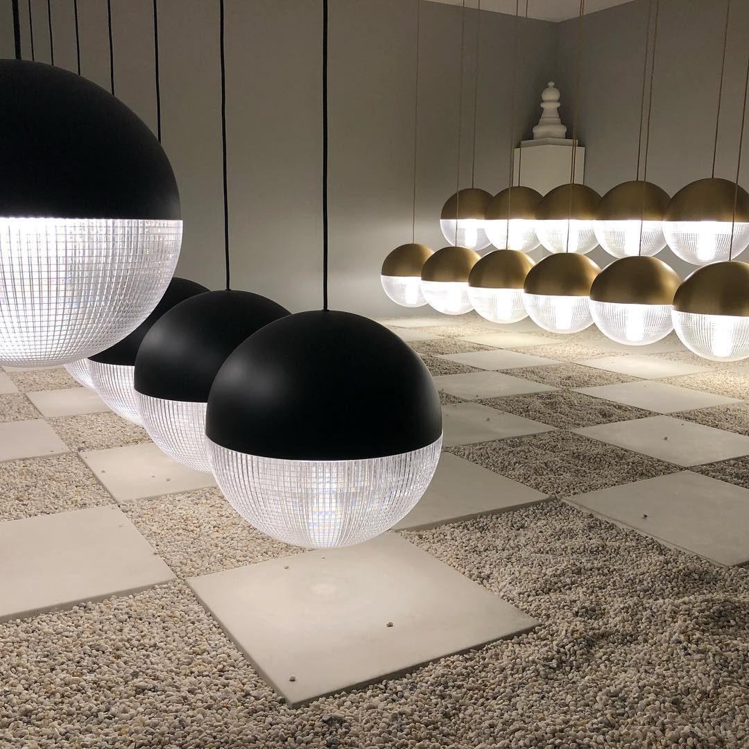 Solara Pendelleuchte Messing Glas Modern-Letslighting