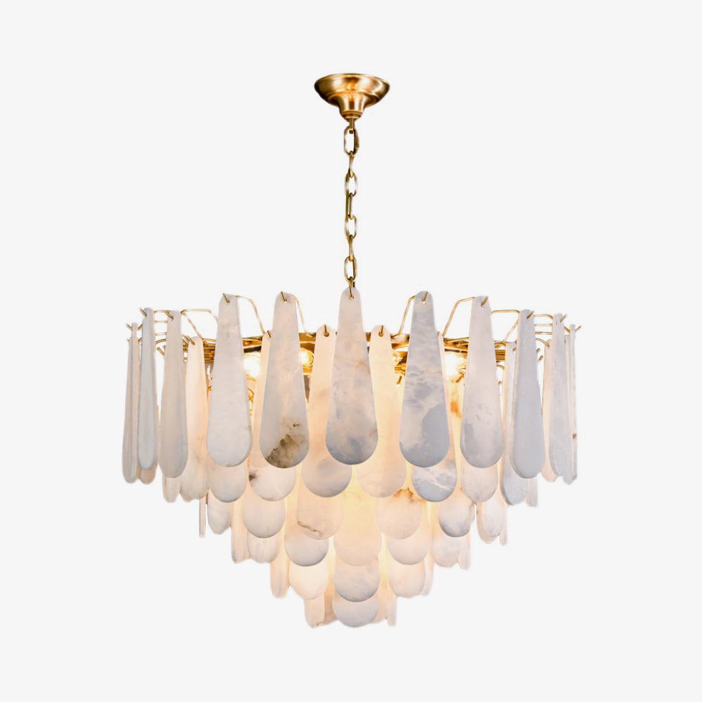 Ucararae Teardrop Alabaster Chandelier - Neutralighting