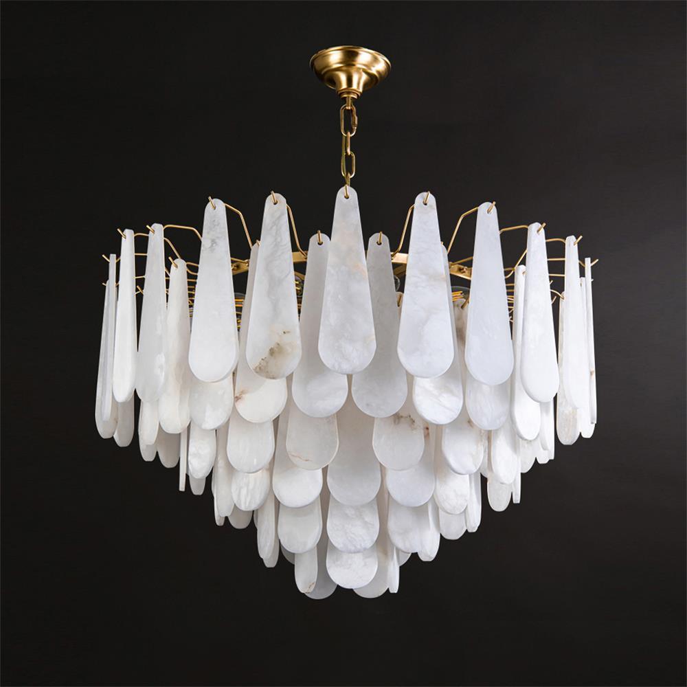 Ucararae Teardrop Alabaster Chandelier - Neutralighting