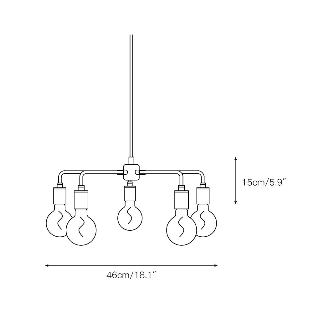 Vecarisra Traditional Industrial Metal Chandelier - Letslighting