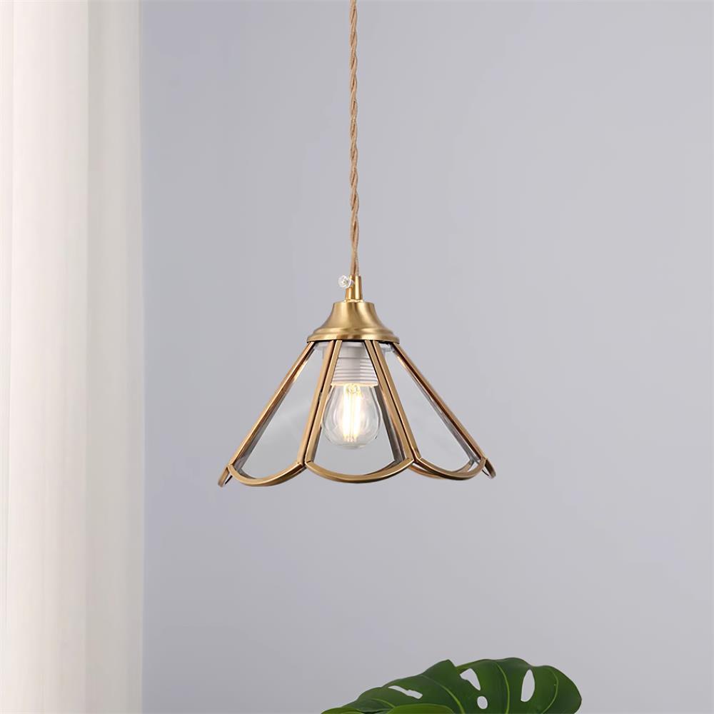 Pendelleuchte Strukturiertes Glas Art Deco-Letslighting