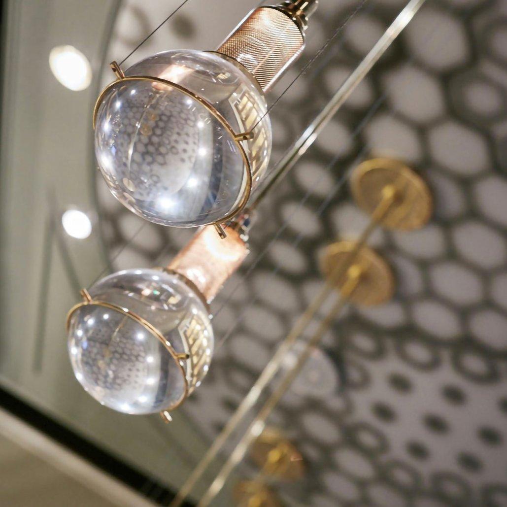 Solara Pendelleuchte mit Kristall, höhenverstellbar-Letslighting