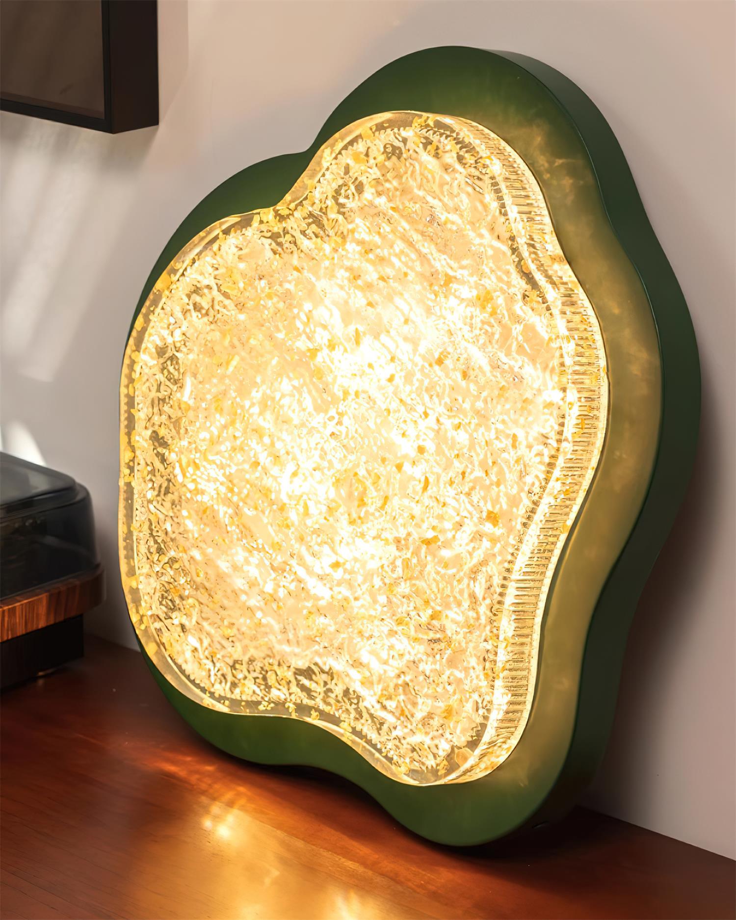 Deckenleuchte Unregelmäßig Form Harz Gold Blatt Modern Künstlerisch Grün-Letslighting