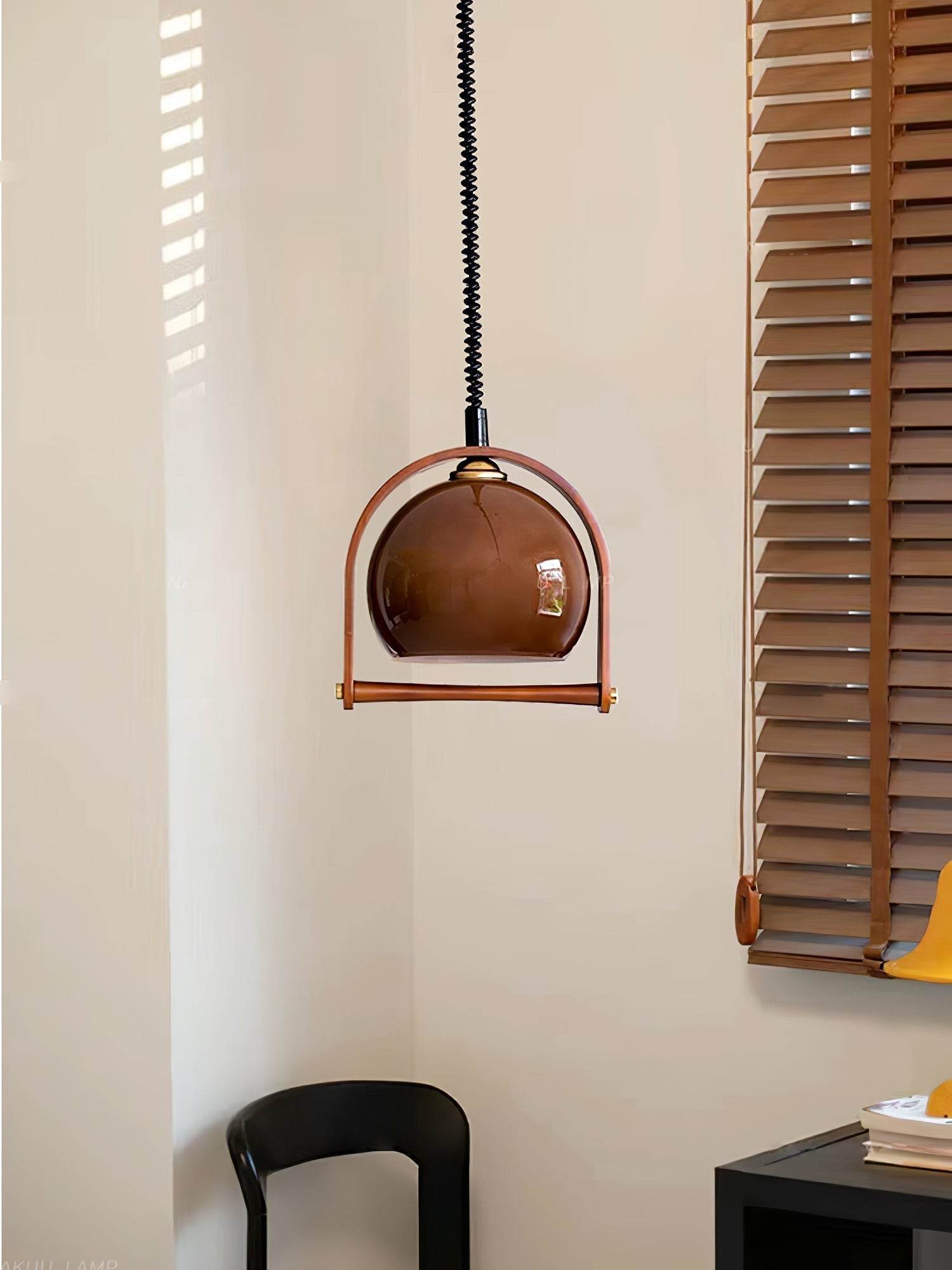 Cesilarae Premium Nordic Art Glas Holz Pendelleuchte-Letslighting