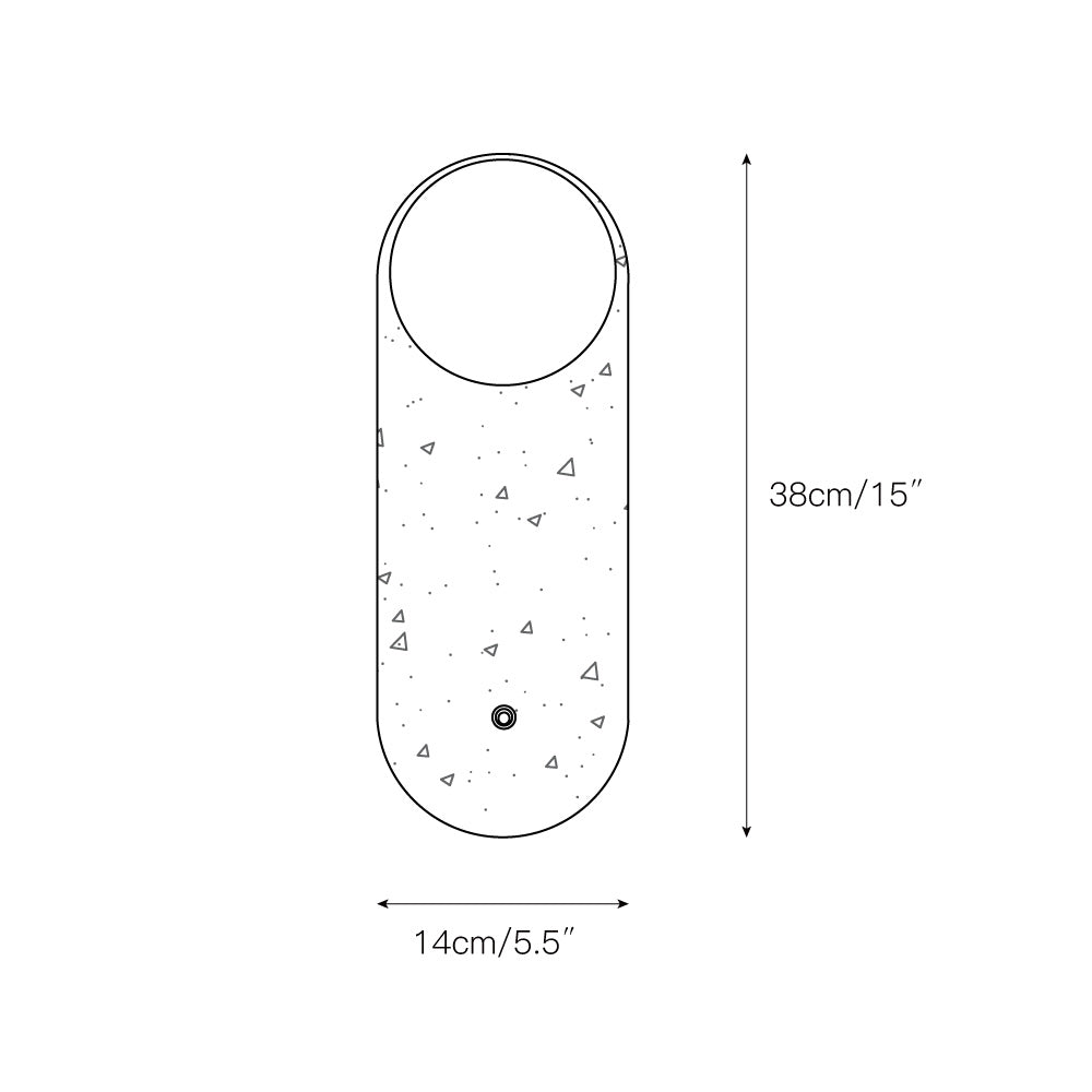 Zeshaen Modern Minimalist Travertine Glass Wall Lamp - Letslighting