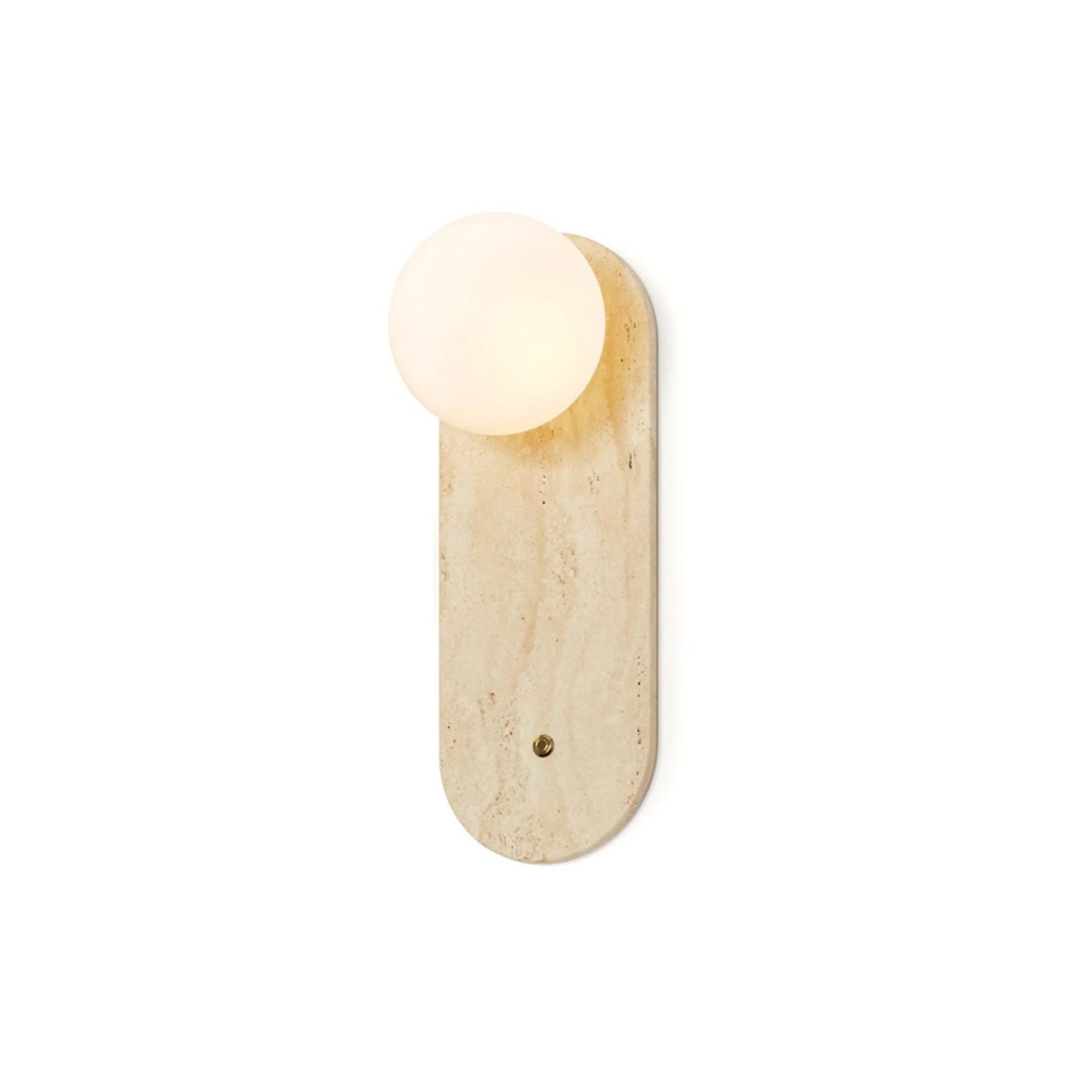 Zeshaen Modern Minimalist Travertine Glass Wall Lamp - Letslighting