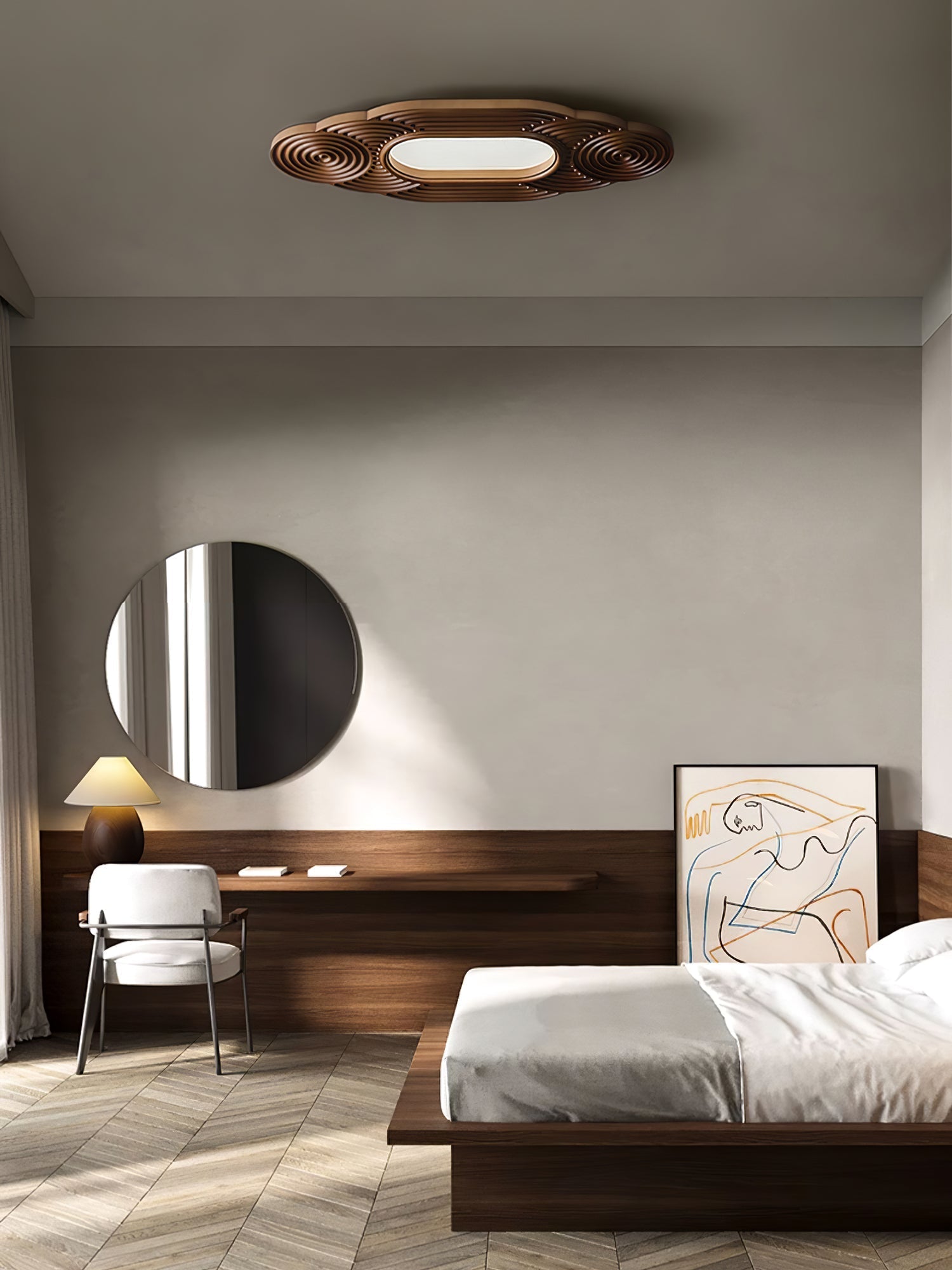 Udorionis Premium Nordic Art Holz Deckenleuchte-Letslighting