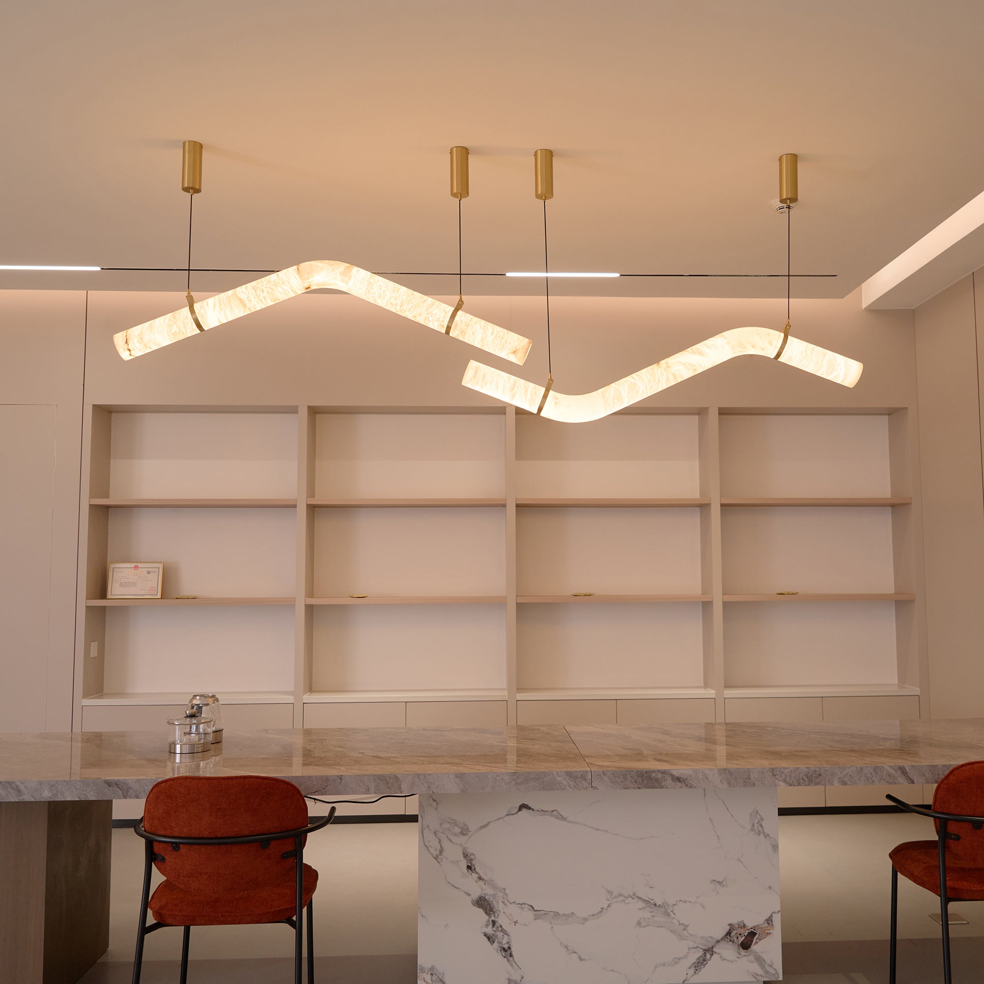 Errina Minimalist Premium Elegance Alabaster Pendant Light - Letslighting