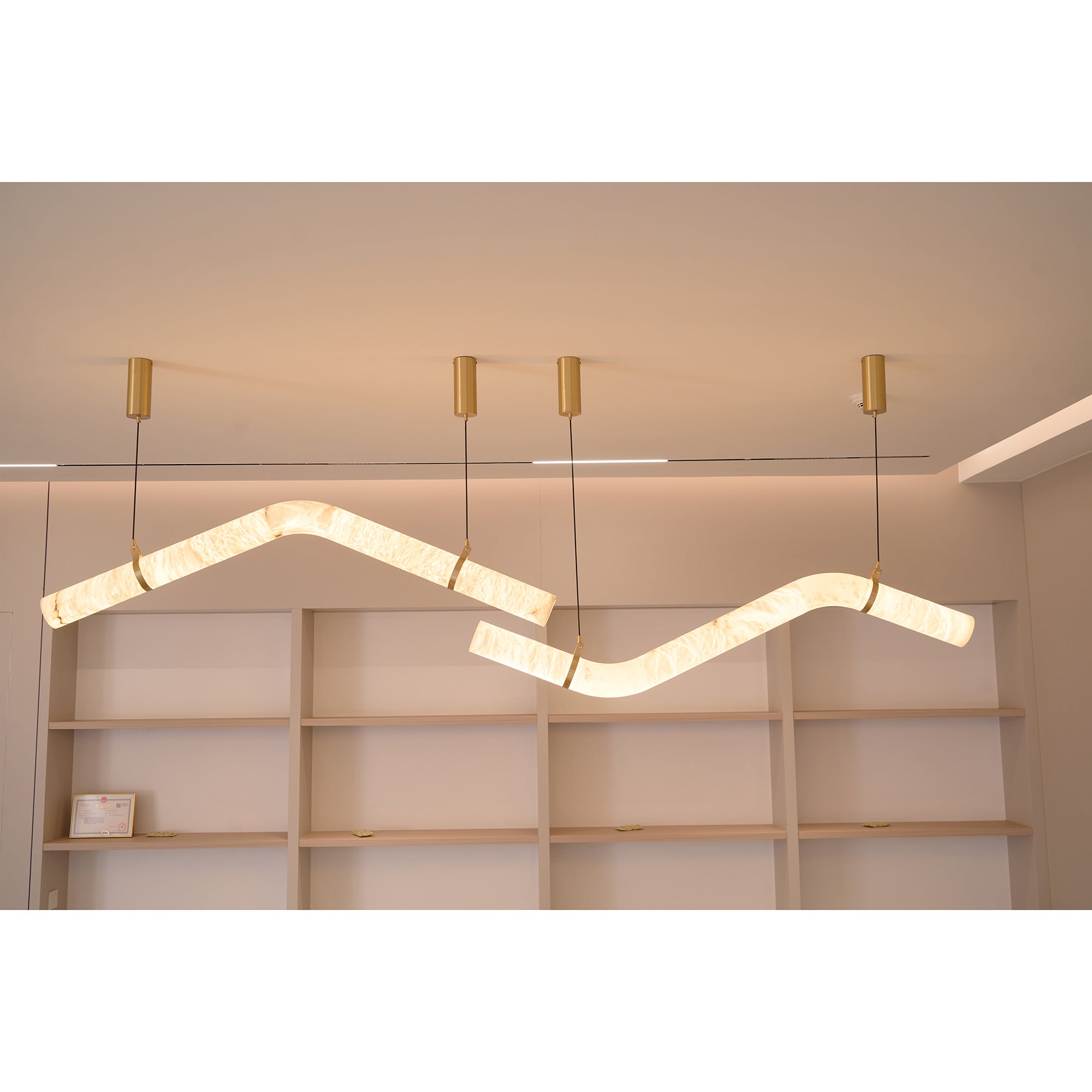 Errina Minimalist Premium Elegance Alabaster Pendant Light - Letslighting