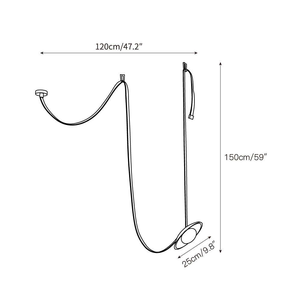 Olnoran Modern Minimalist Rail Leather Travertine Pendant Lamp - Letslighting