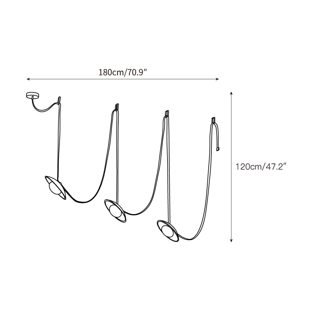 Olnoran Modern Minimalist Rail Leather Travertine Pendant Lamp - Letslighting