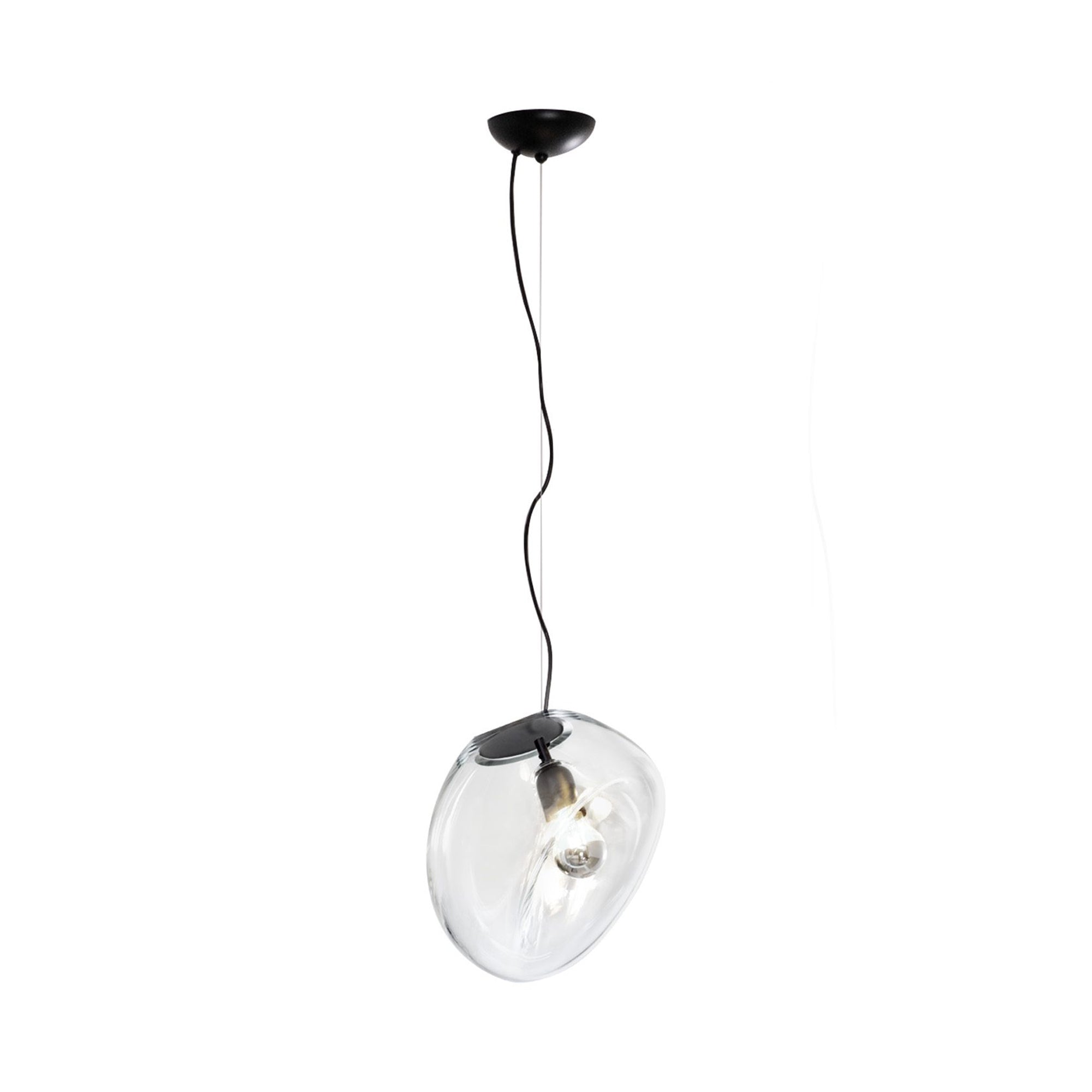 Lymara Schwarz Glas Pendelleuchte-Letslighting