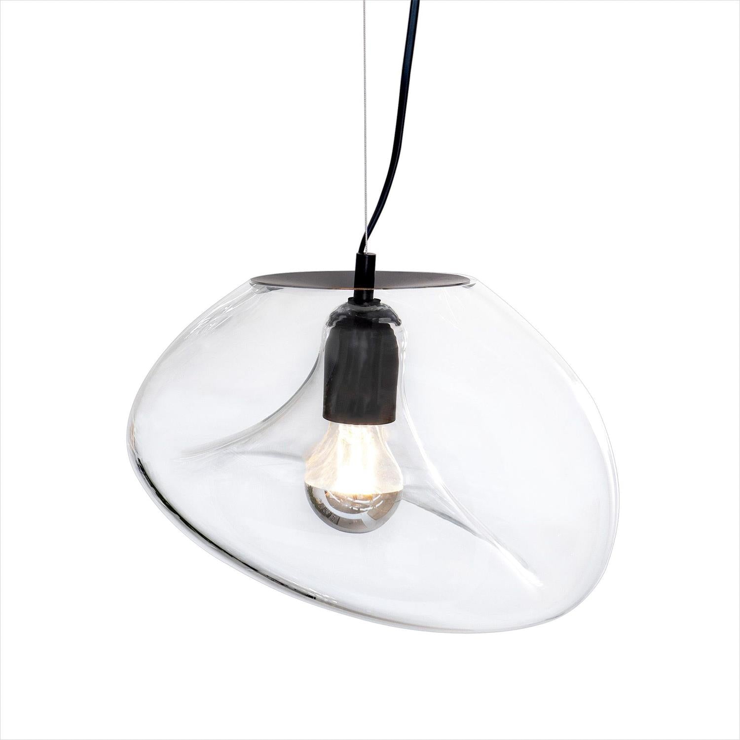 Lymara Schwarz Glas Pendelleuchte-Letslighting