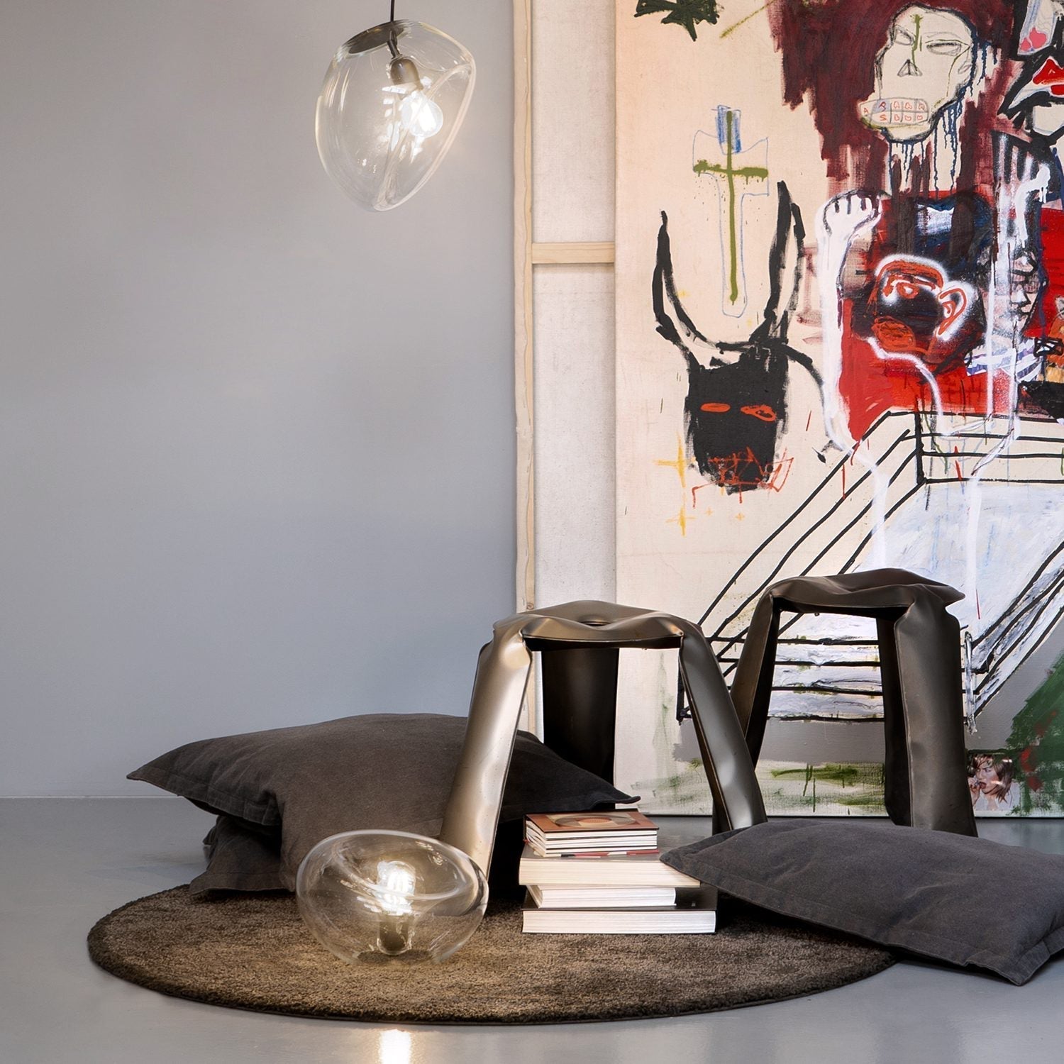 Lymara Schwarz Glas Pendelleuchte-Letslighting