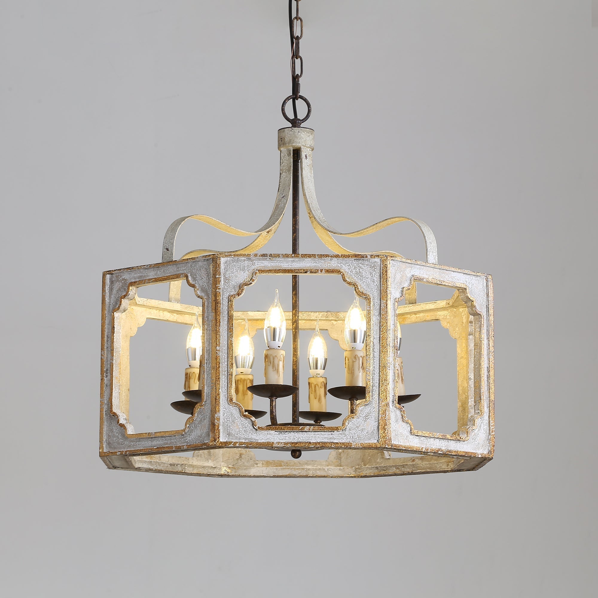 Virinira Landhaus Holz Pendelleuchte-Letslighting