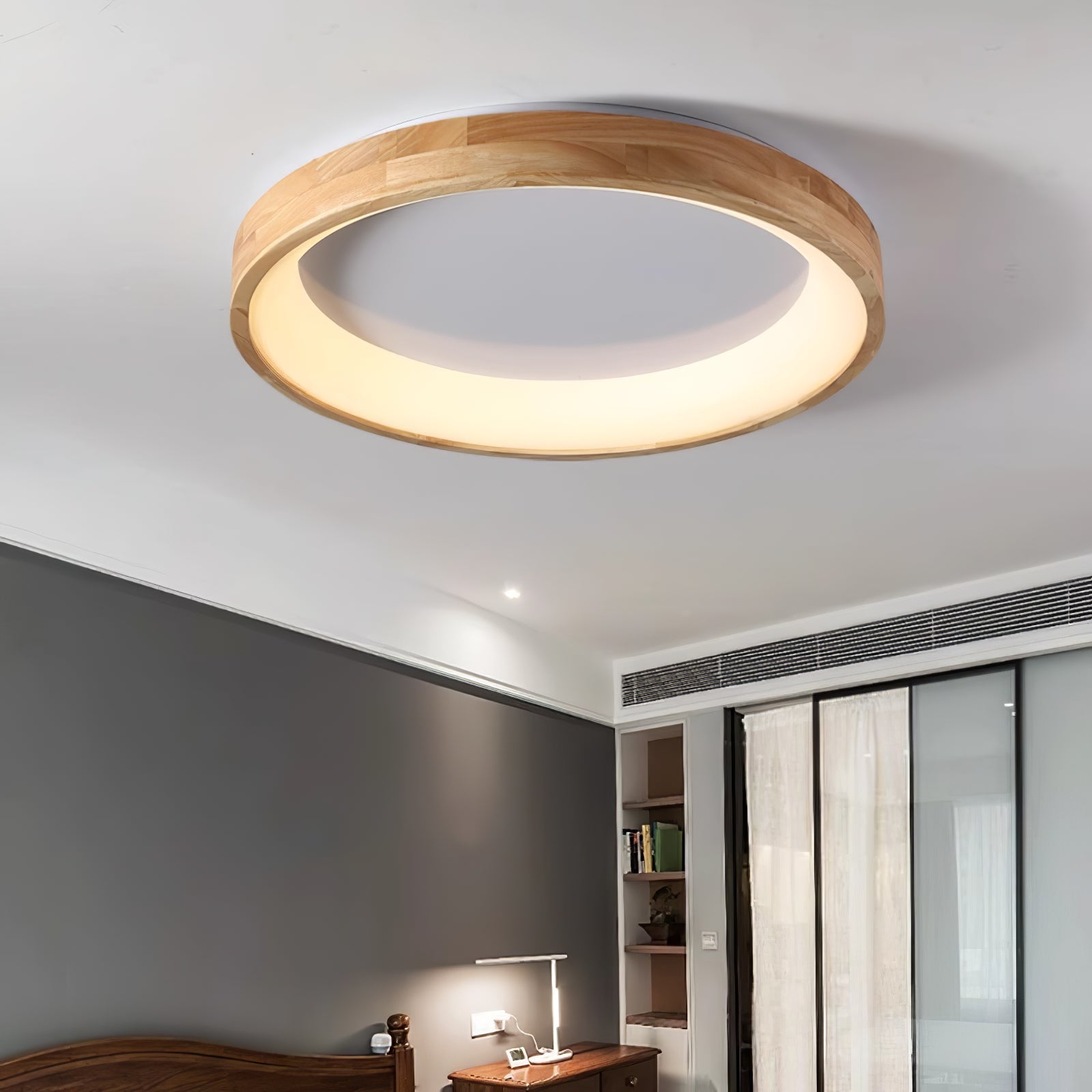 Uphae Moderne Minimalistische Deckenleuchte aus Holz-Letslighting