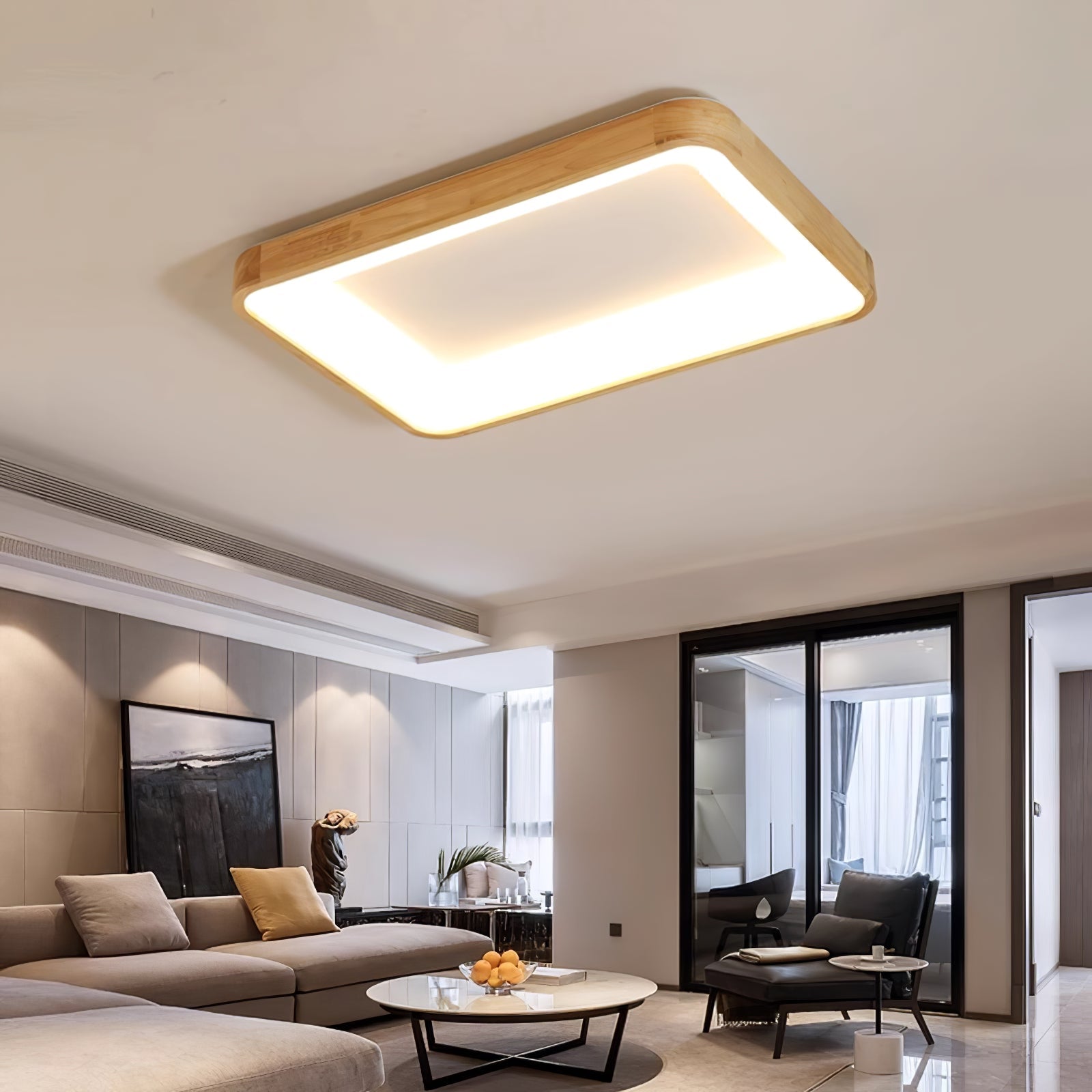 Uphae Moderne Minimalistische Deckenleuchte aus Holz-Letslighting