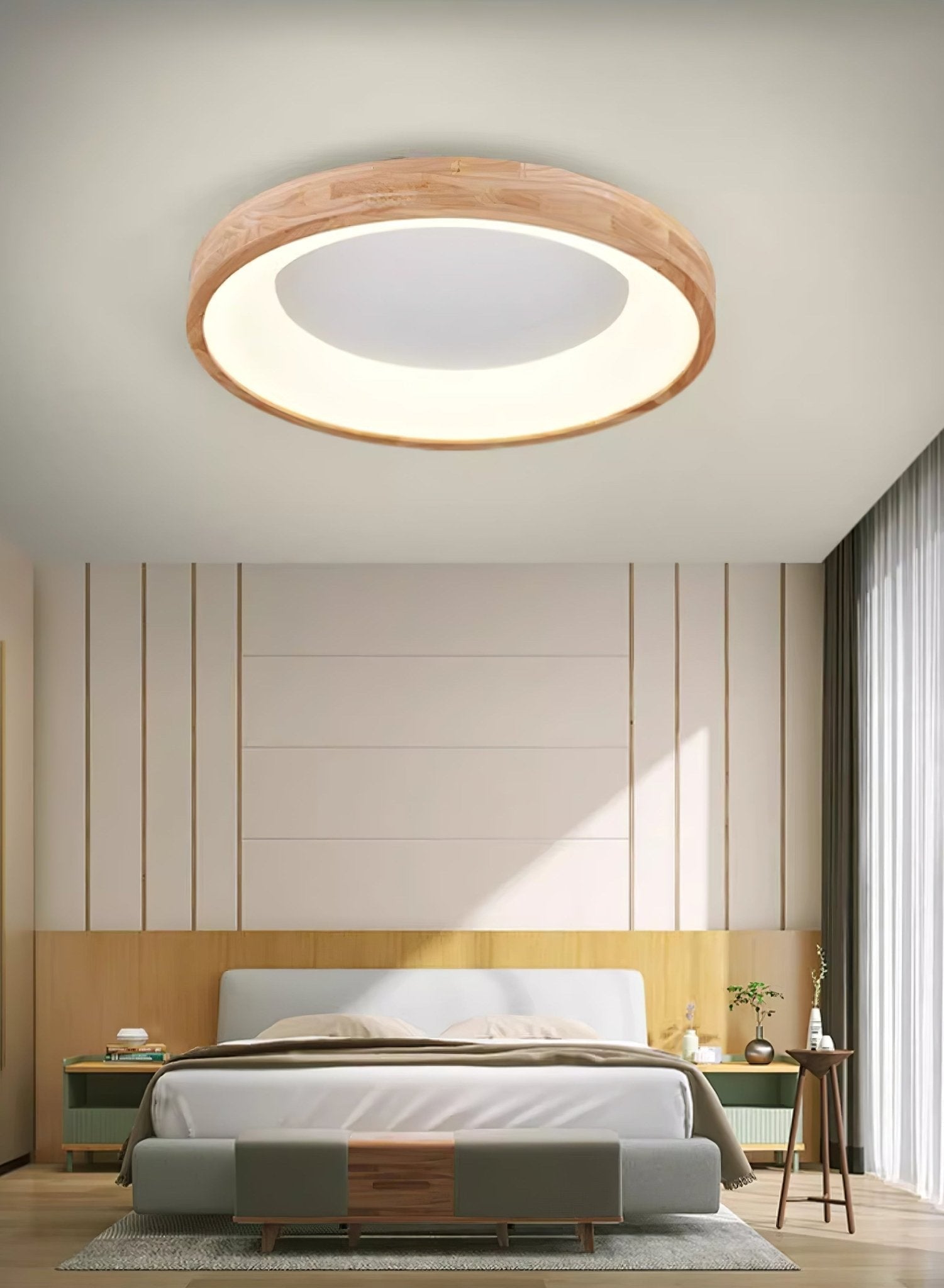 Uphae Moderne Minimalistische Deckenleuchte aus Holz-Letslighting