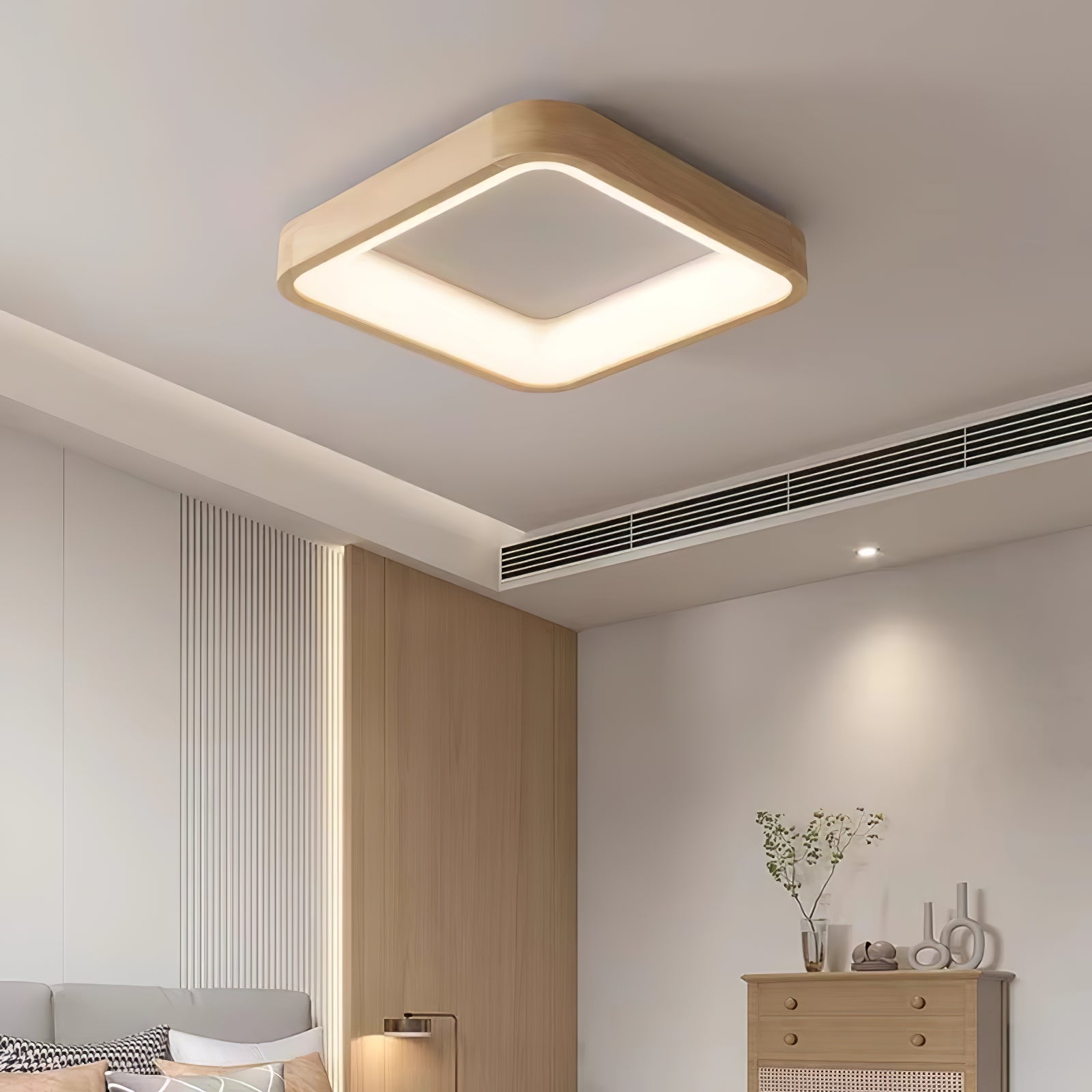 Uphae Moderne Minimalistische Deckenleuchte aus Holz-Letslighting