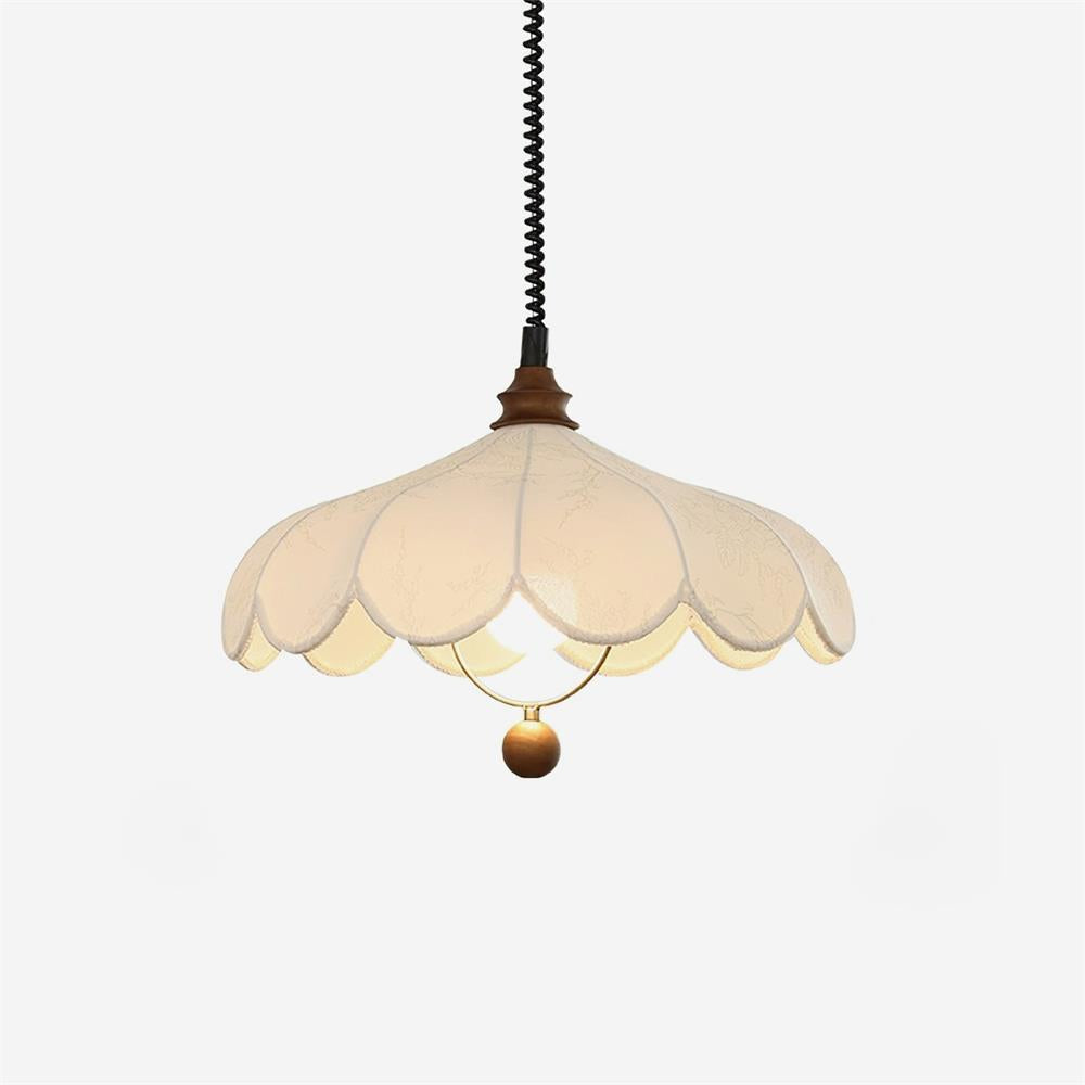 York Pendelleuchte aus Stoff im Vintage-Stil mit Blumenmuster-Letslighting