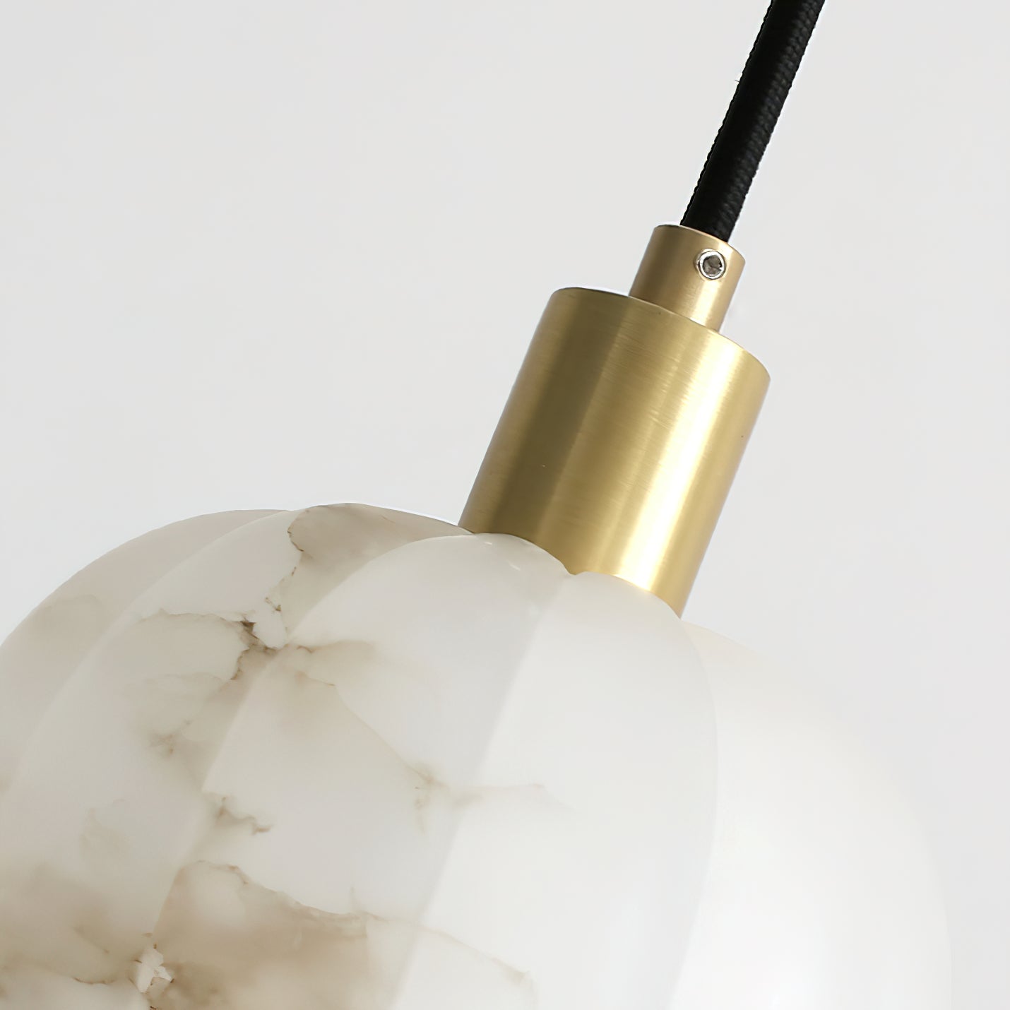 Olraeos Modern Minimalist Brass Alabaster Pendant Light - Letslighting
