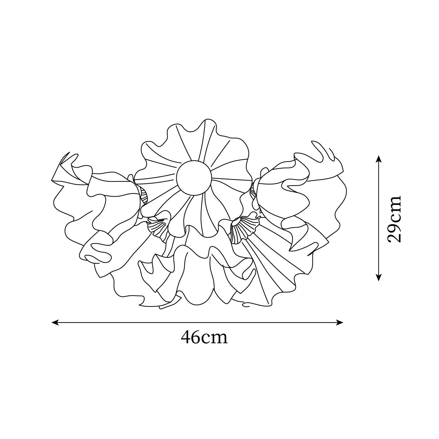 Deckenleuchte Blütenblatt Schirme Wellig Glas Blüte Elegant Blume-Letslighting